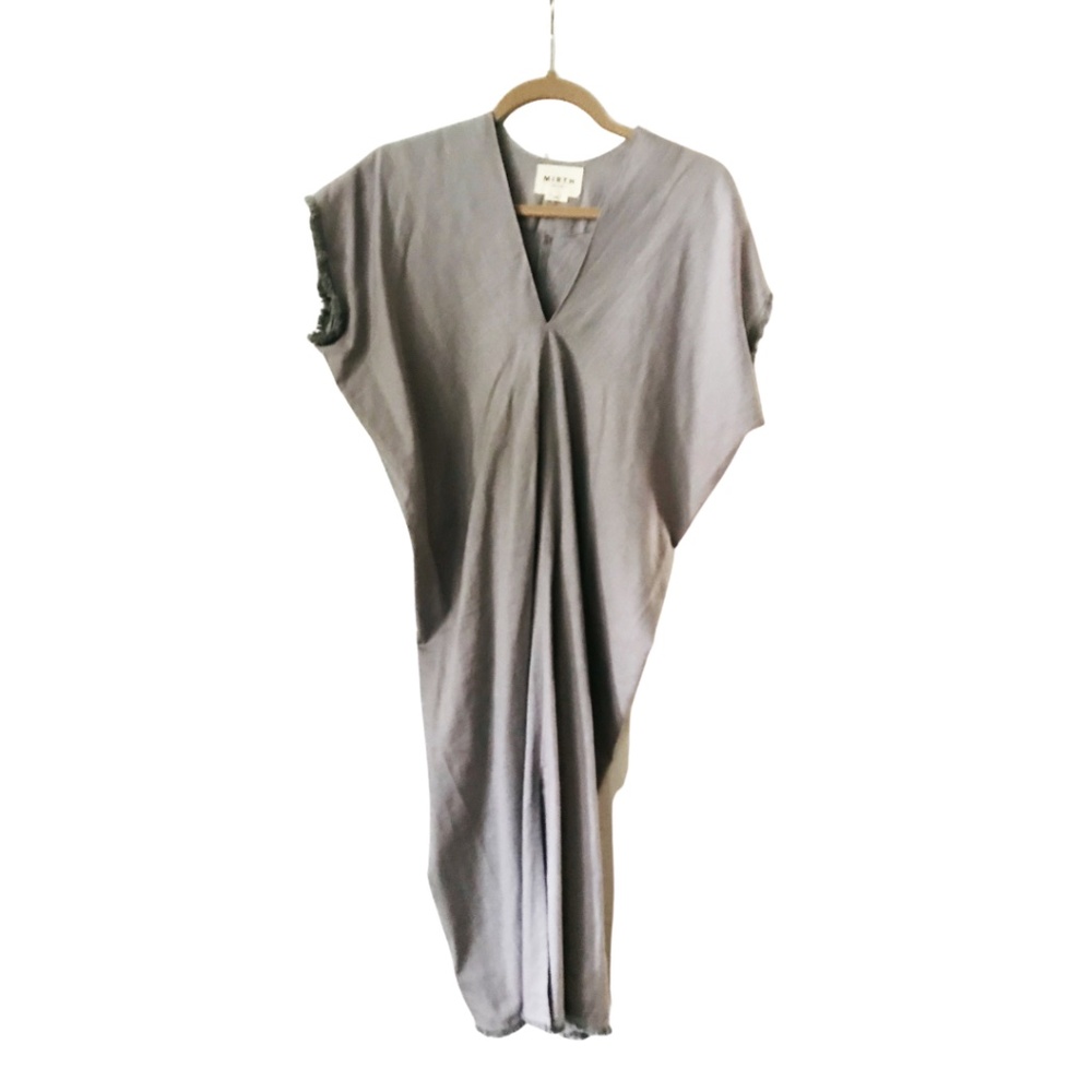 Mirth Caftan Corfu Dress in gray, size small